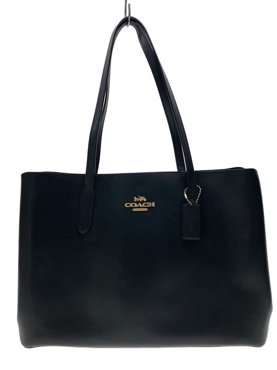 COACH tote bag leather BLK f79988