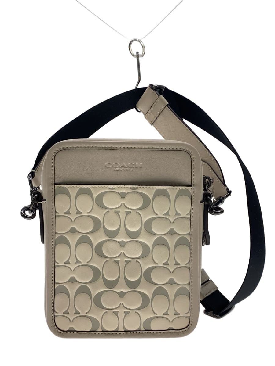 COACH shoulder bag leather CRM CJ670 Salivan crossbody