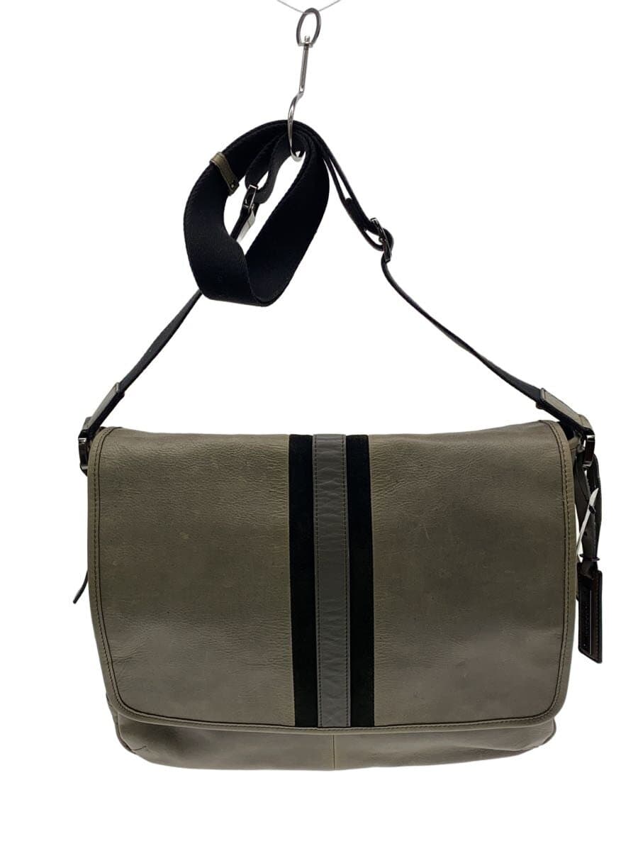 BURBERRY BLACK LABEL Shoulder Bag Leather KHK Solid D1133-212-06