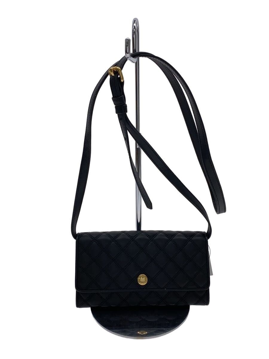 COLE HAAN Shoulder Wallet Leather BLK