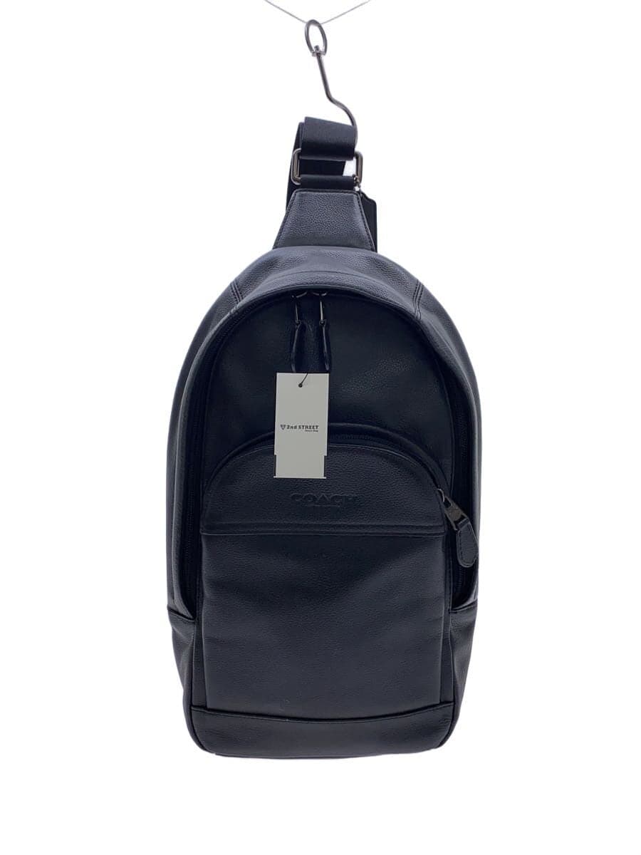 COACH Shoulder Bag Leather Black F49312