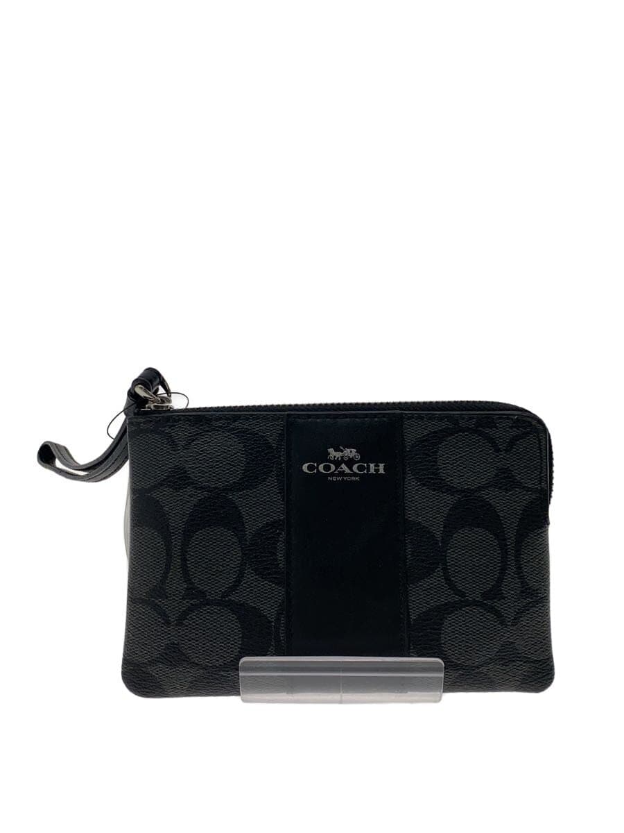COACH Pouch PVC BLK All Over Pattern F58035