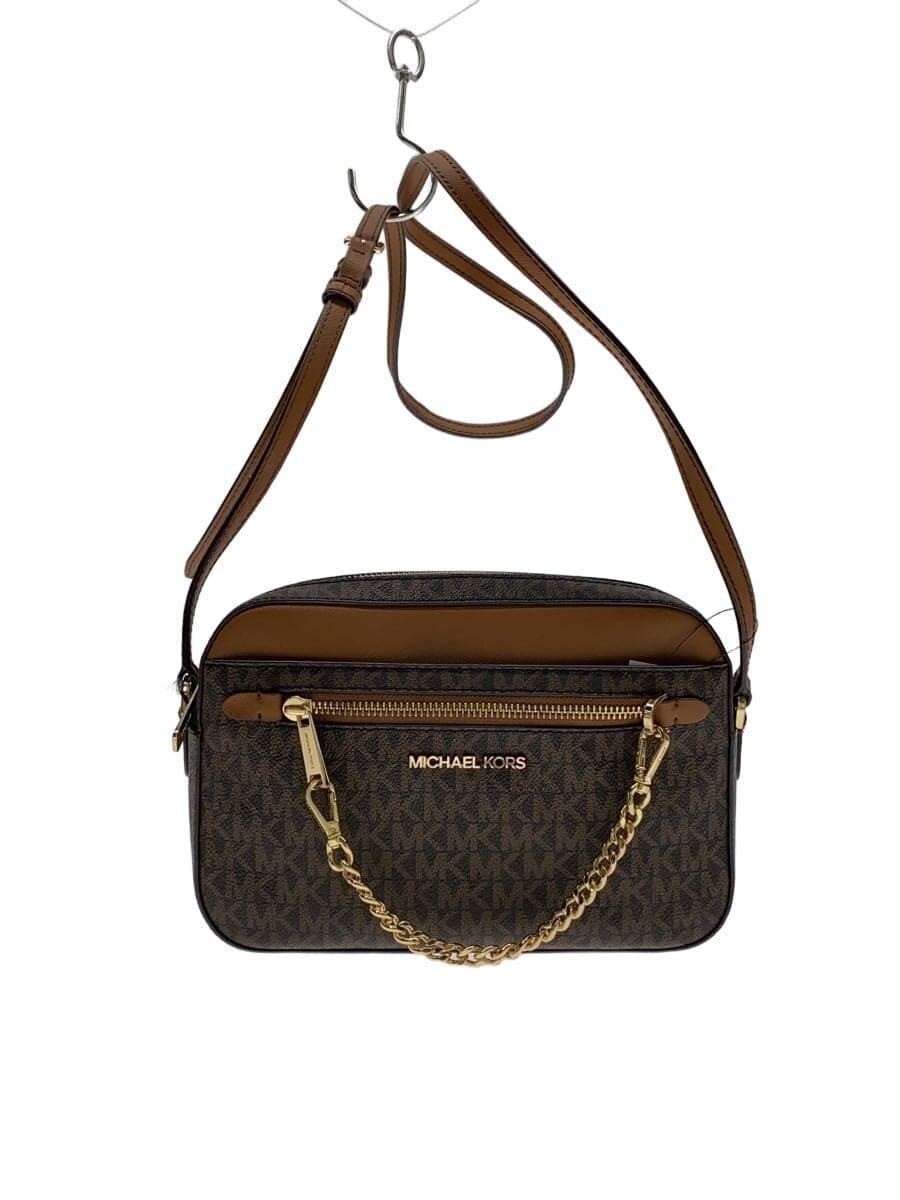 MICHAEL KORS Shoulder Bag PVC BRW Allover Pattern