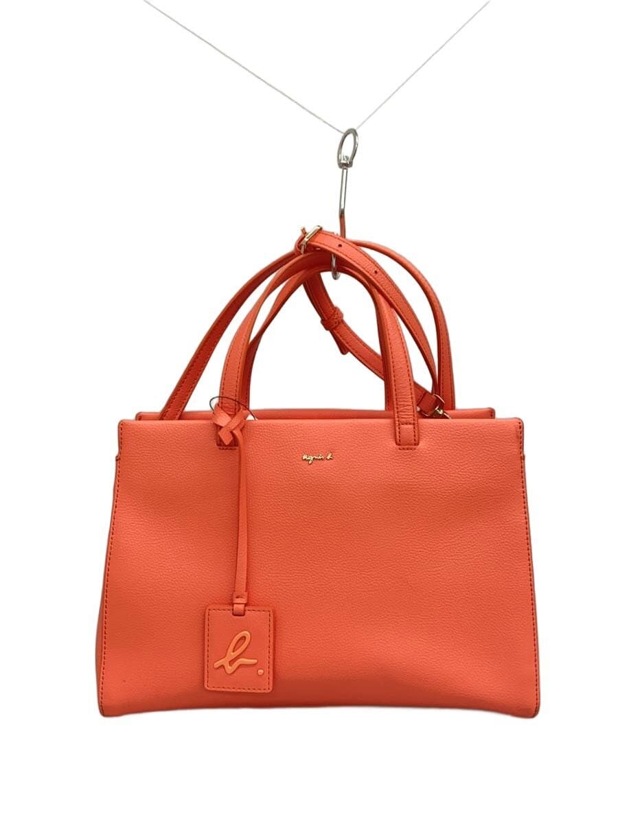 agnes b. Shoulder Bag Leather ORN M269-VLW8