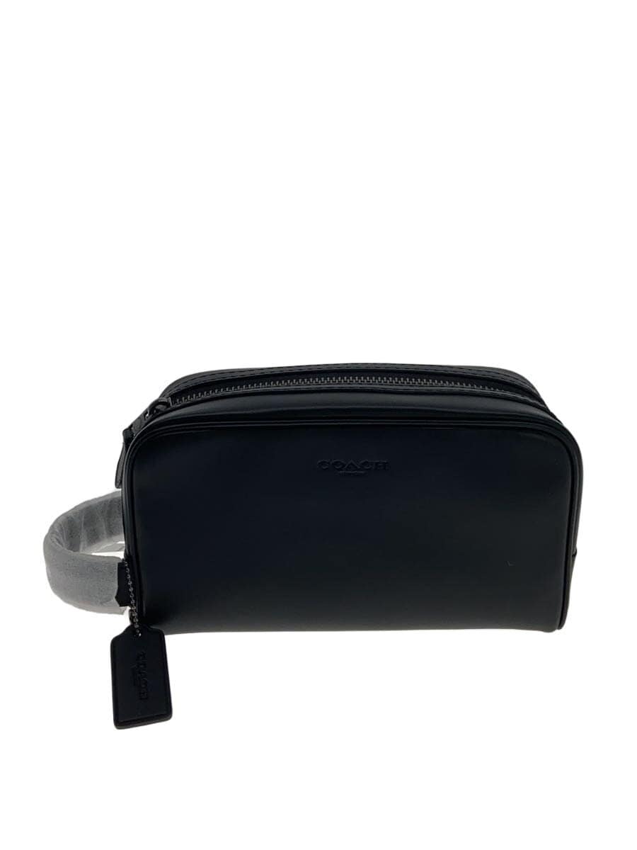 COACH Second Bag Leather BLK CAT30