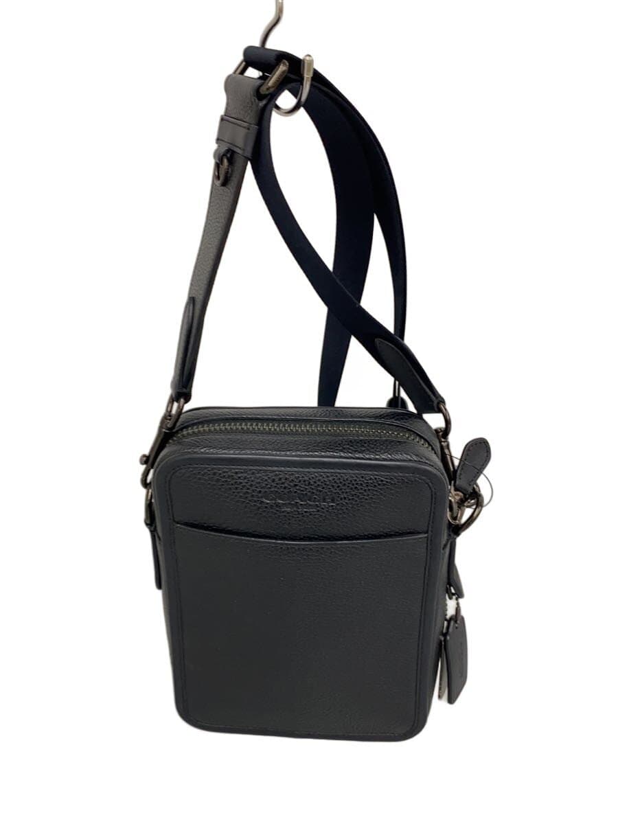 COACH Shoulder Bag Leather Black CP178