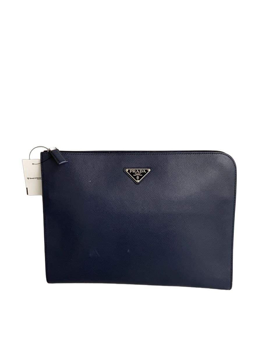 PRADA second bag leather NVY 2VN003