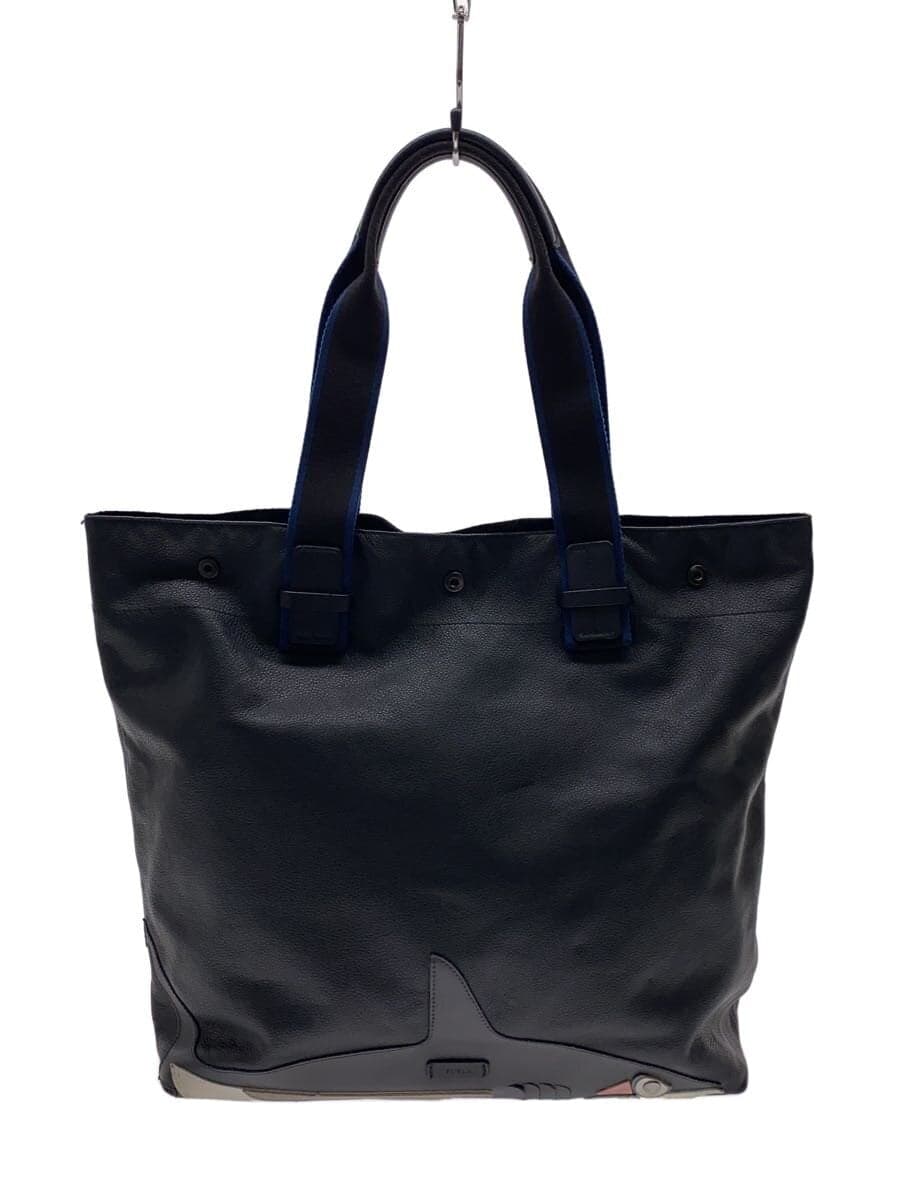 FURLA tote bag -- BLK has corner wear