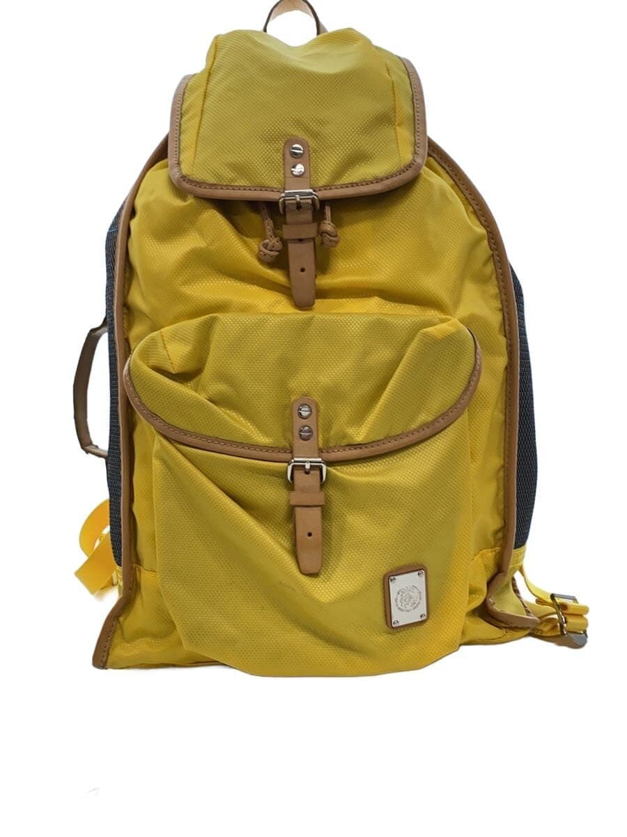 DIESEL Backpack Nylon YLW Solid RN93243 CA25594 Mesh