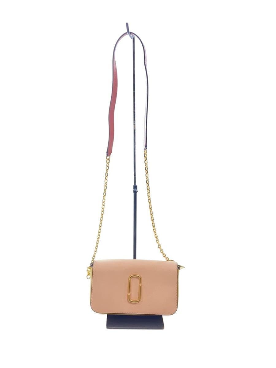 THE MARC JACOBS Snapshot Chain Shoulder Bag Leather PNK M0016762