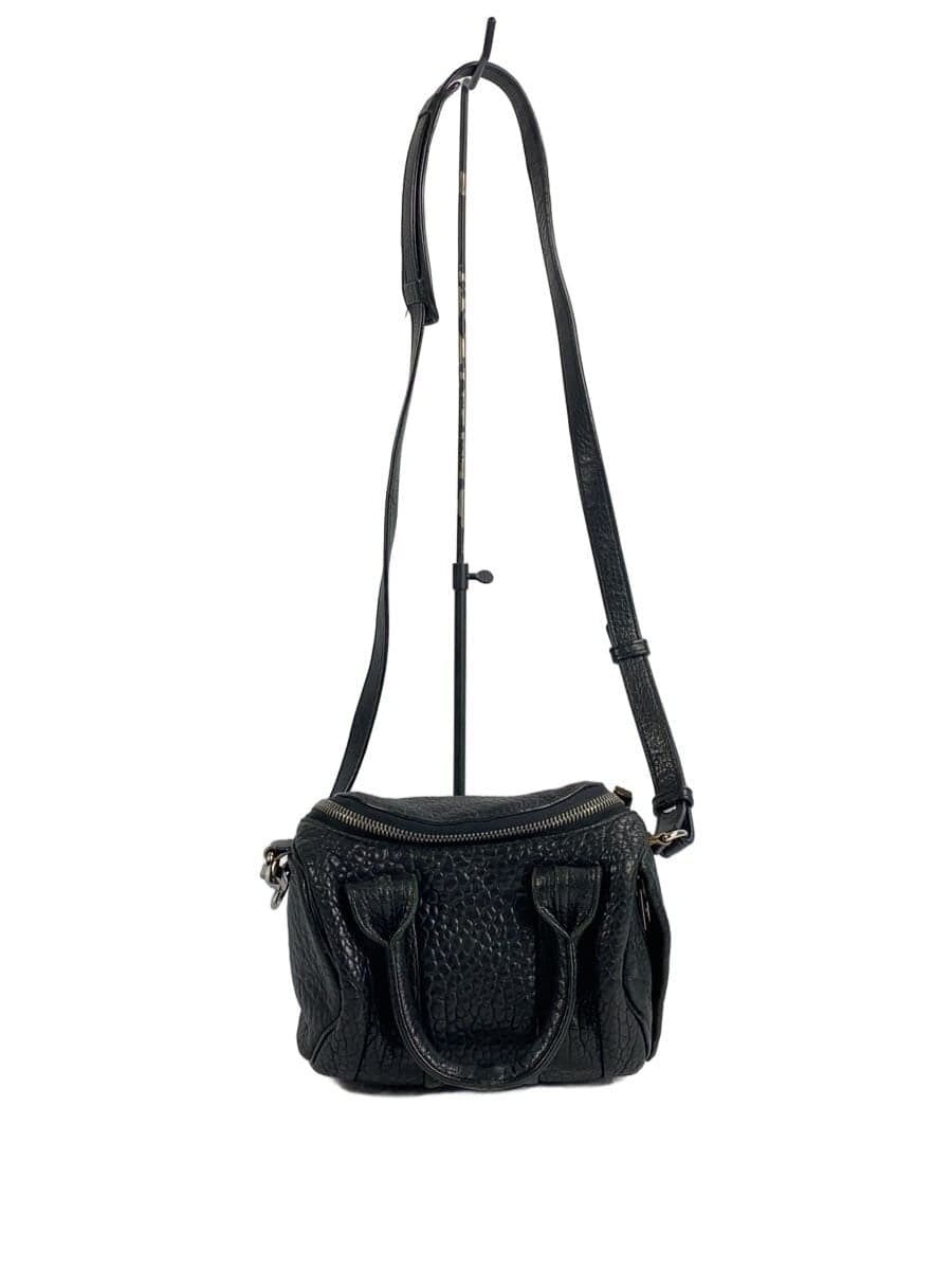 Alexander Wang Rockie Shoulder Bag Leather BLK Solid