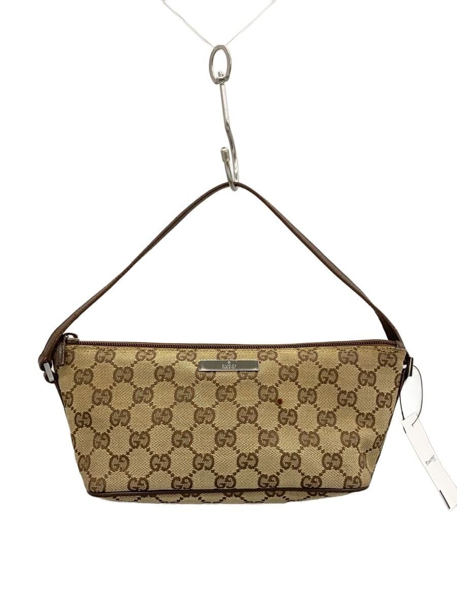 GUCCI Pouch_GG Canvas -- BRW All-over Print 07193
