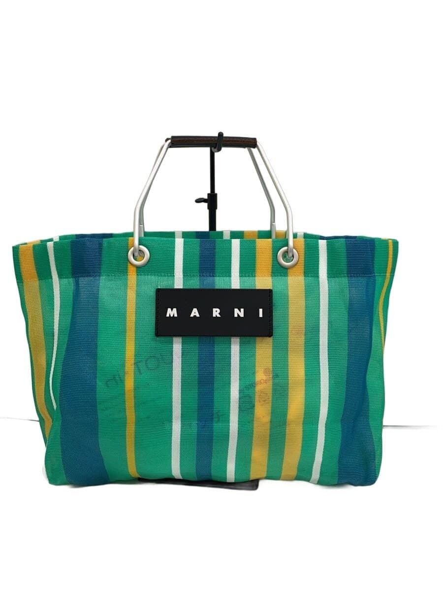 MARN Imarket stripe Tote Bag GRN Stripe