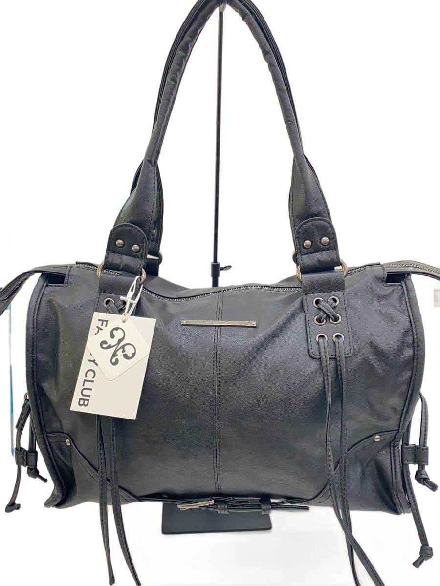 FANCYCLUB(NASTY FANCY CLUB)With Tag 2-Way Shoulder Bag Leather BLK f25qe990