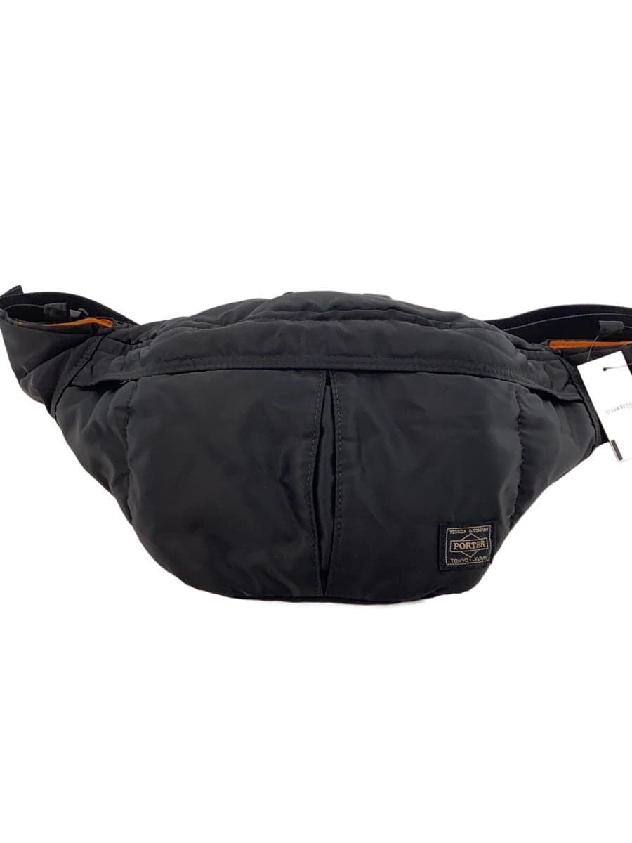 PORTER Waist Bag Nylon BLK Plain Black Orange