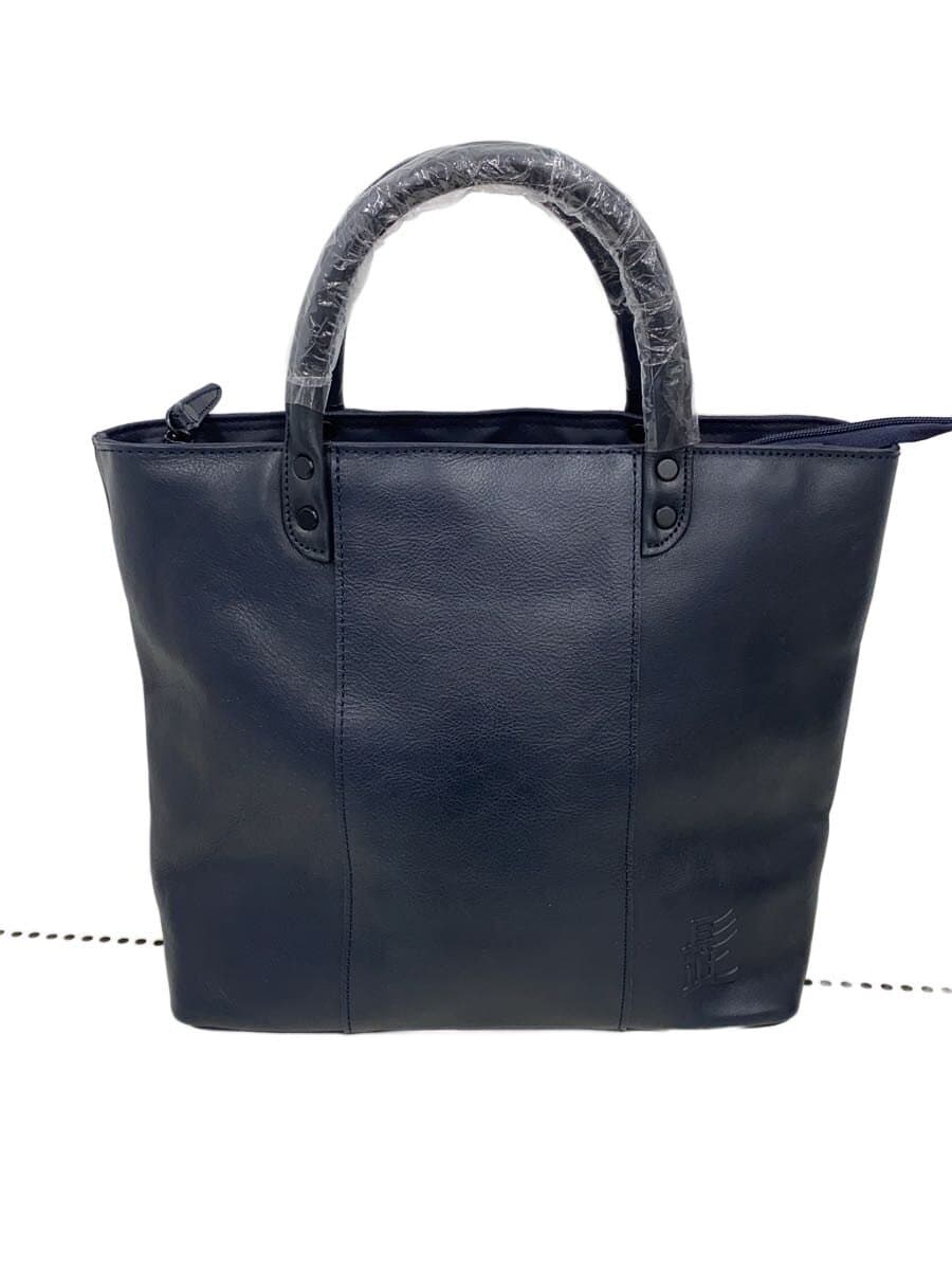 Mustache HIGE BAG Tote Bag Leather BLK