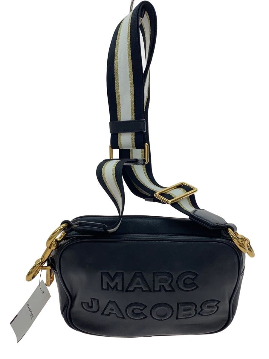 MARC JACOBS The Flash Shoulder Bag Leather BLK Solid