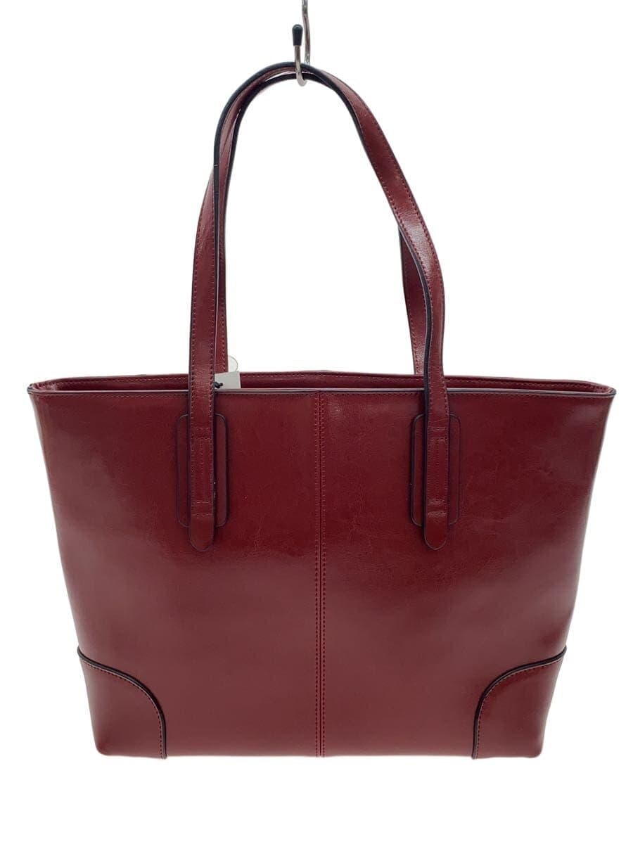 Other Brand A.M.S Tote Bag Leather RED