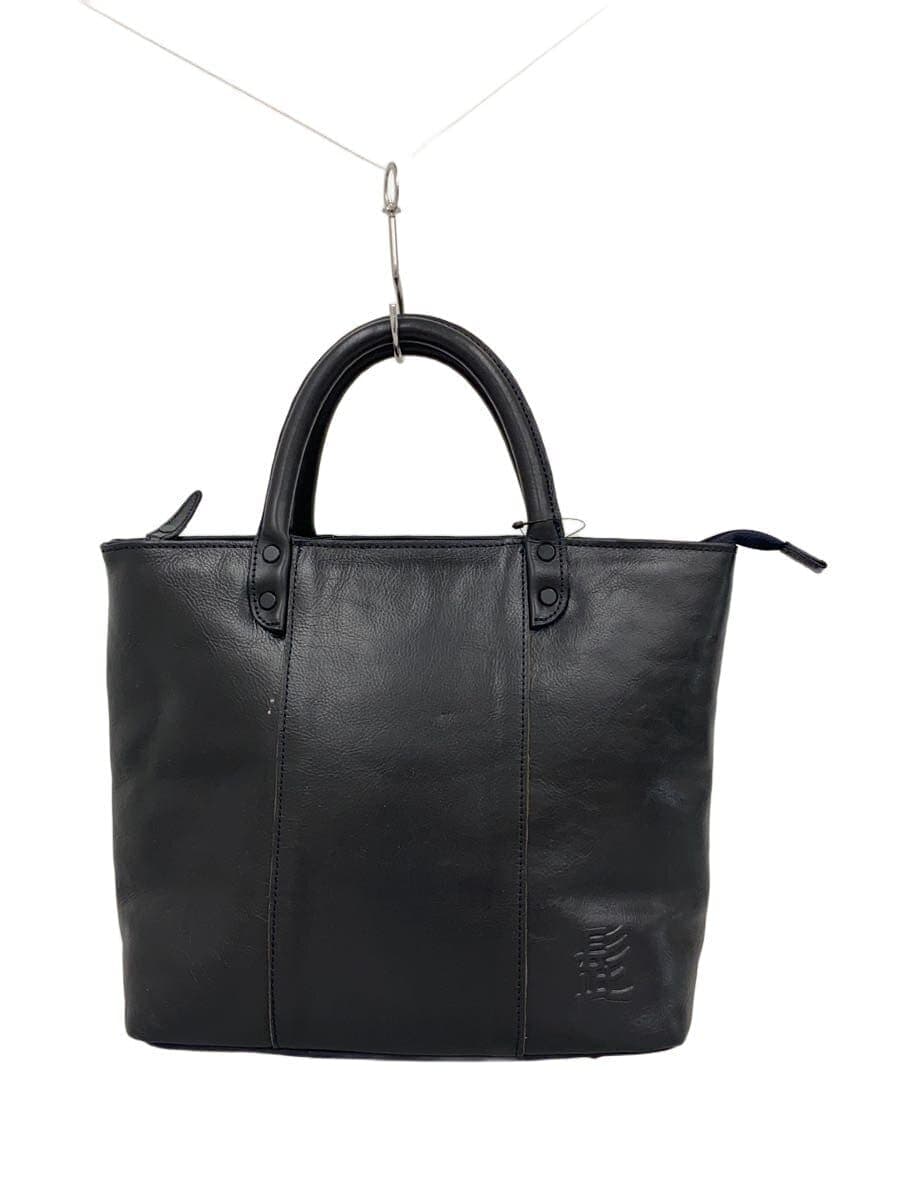 Mustache HIGE BAG Bag Leather NVY Solid