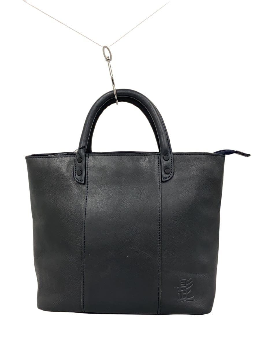 Mustache HIGE BAG Bag Leather NVY Solid