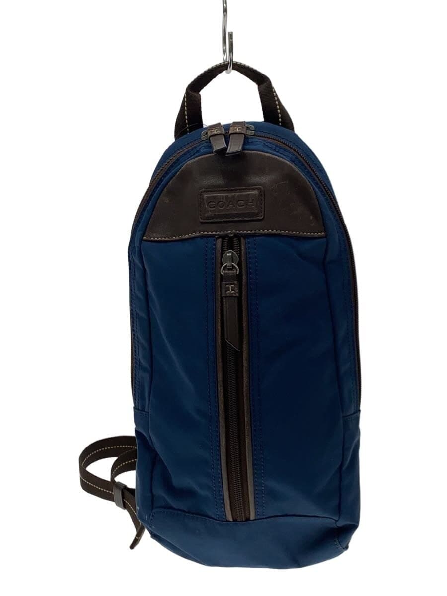 COACH Varick Sling Shoulder Bag Nylon BLU F70692 F70692
