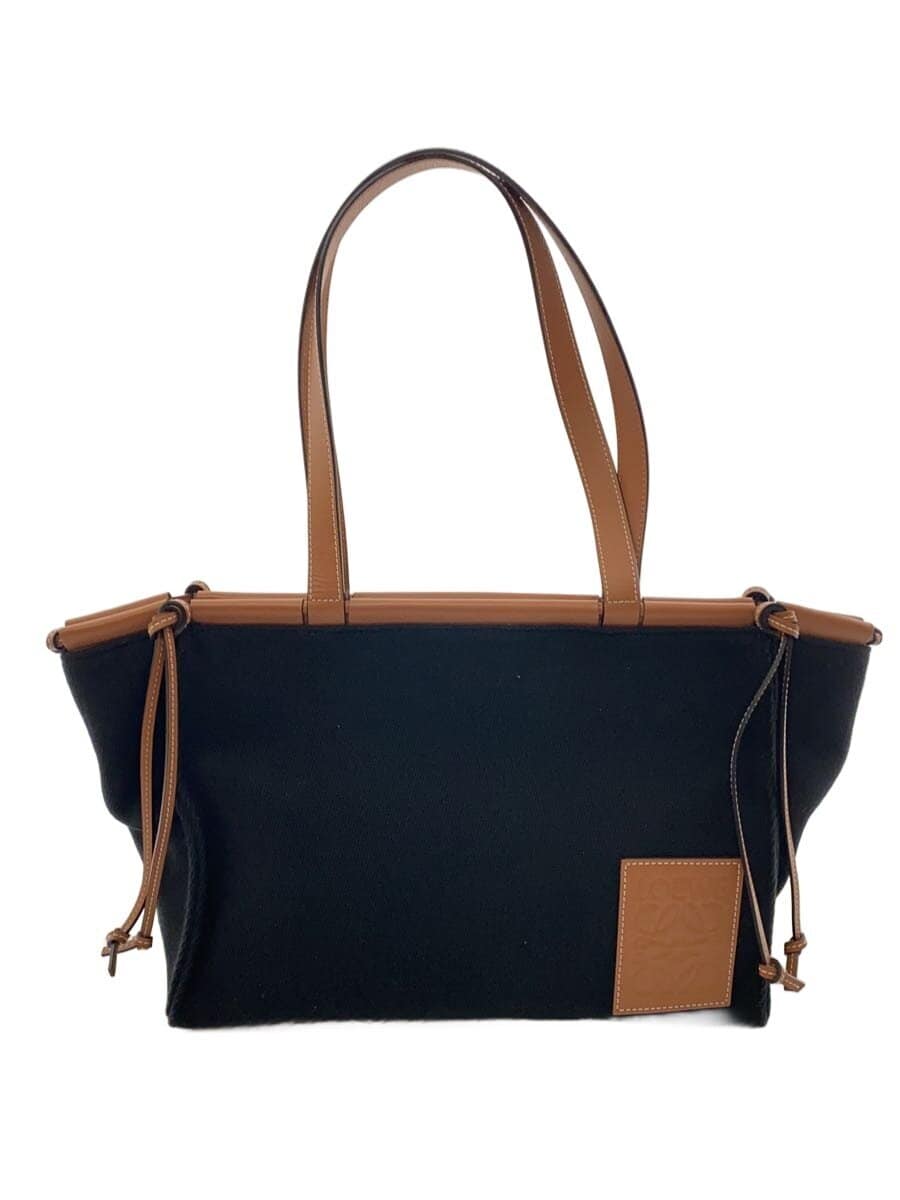 LOEWESMALL CUSHION TOTE Tote Bag Canvas BLK Solid A612A93X18