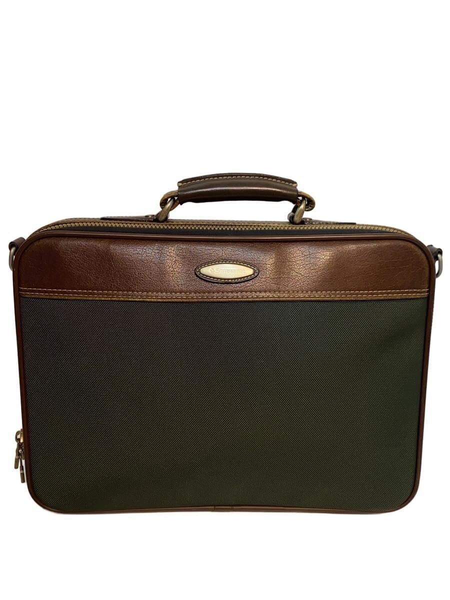 SAMSONITE Strap Metal Briefcase Canvas GRN
