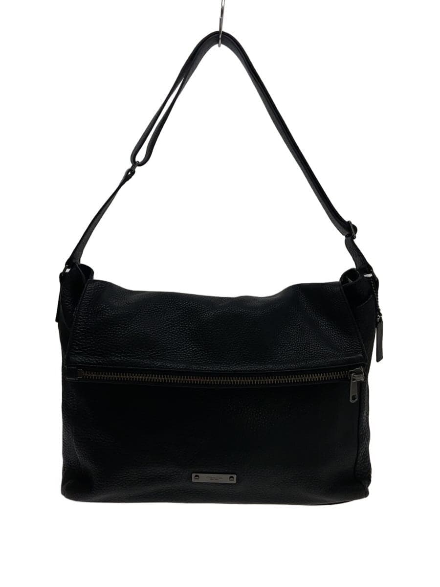 COACH Shoulder Bag Leather BLK Solid 71236