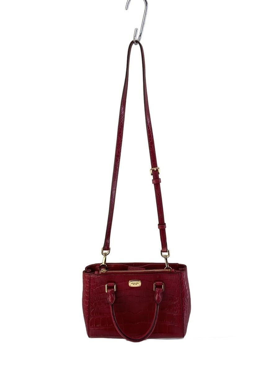 MICHAEL KORS Handbag Leather RED 35F7GSOS0E