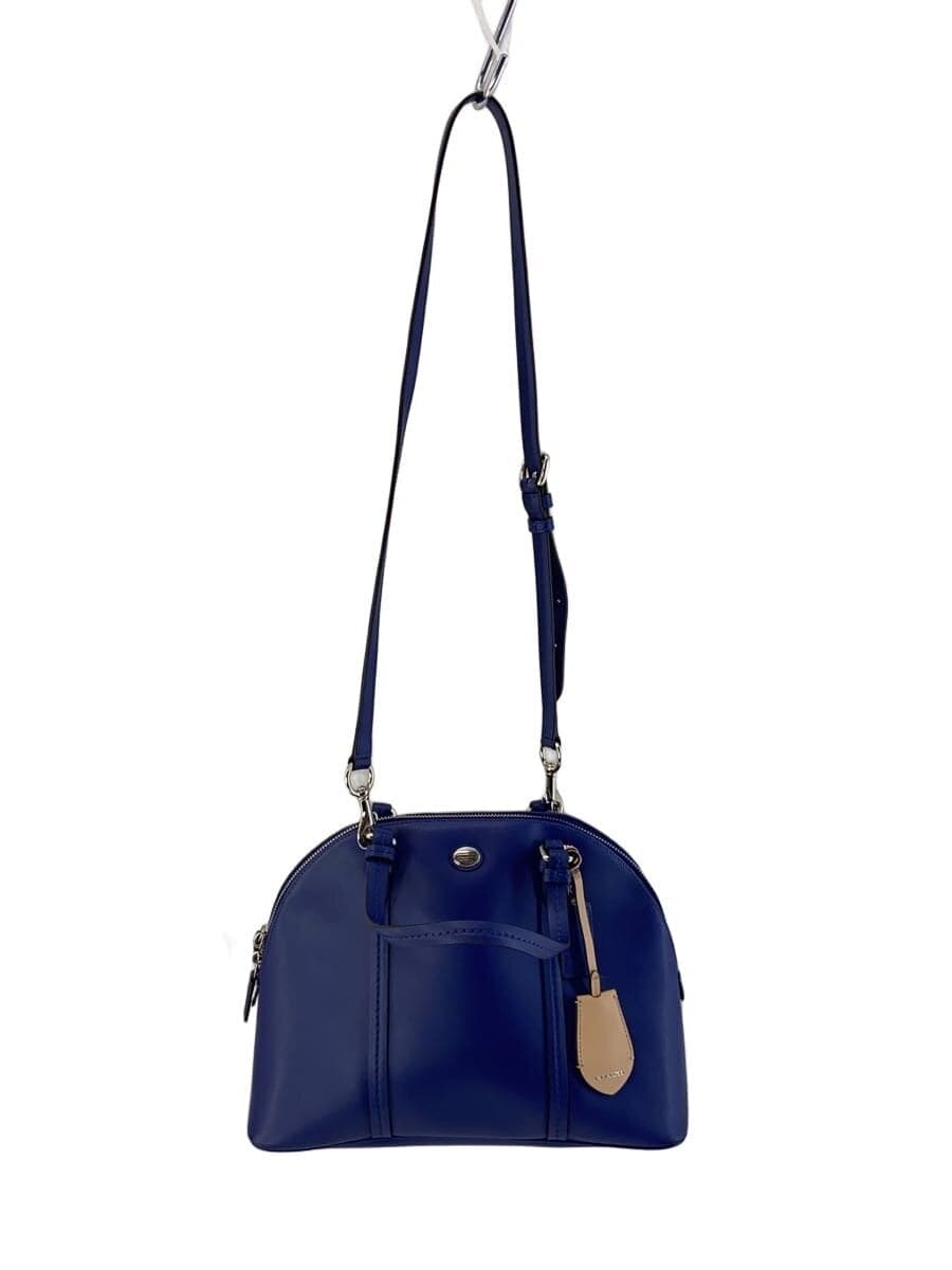 COACH Handbag_All Leather PVC BLU Solid