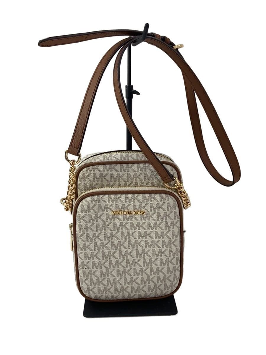 MICHAEL KORS Shoulder Bag Leather WHT All Over Pattern 35F1GTVC2B