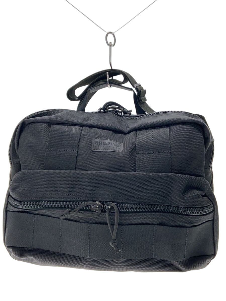 BRIEFINGDELTA SLASHER M SQD Shoulder Bag Black