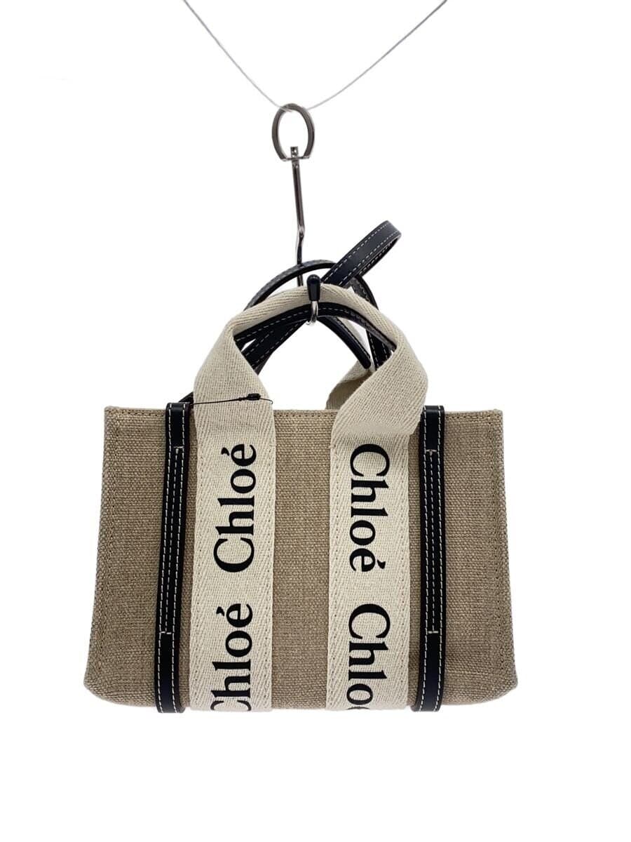 Chloe Handbag Canvas BEG