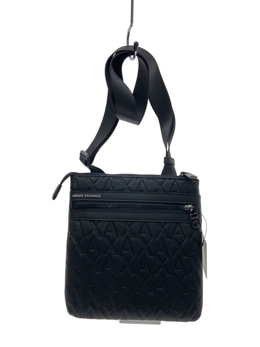 ARMANI EXCHANGE messenger bag shoulder bag BLK black all-over pattern embossed