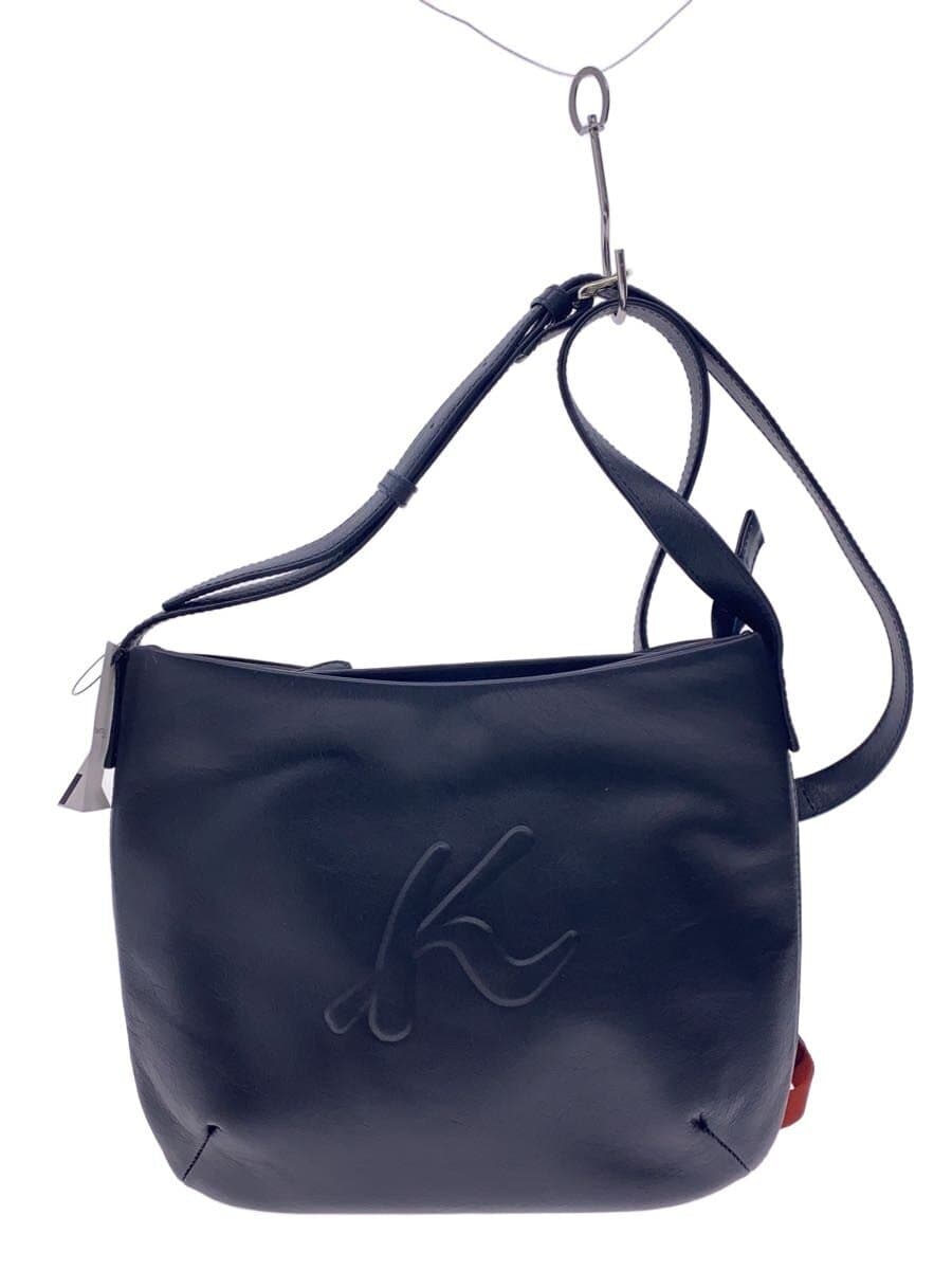 Kitamura K2 Shoulder Bag Leather BLK Solid