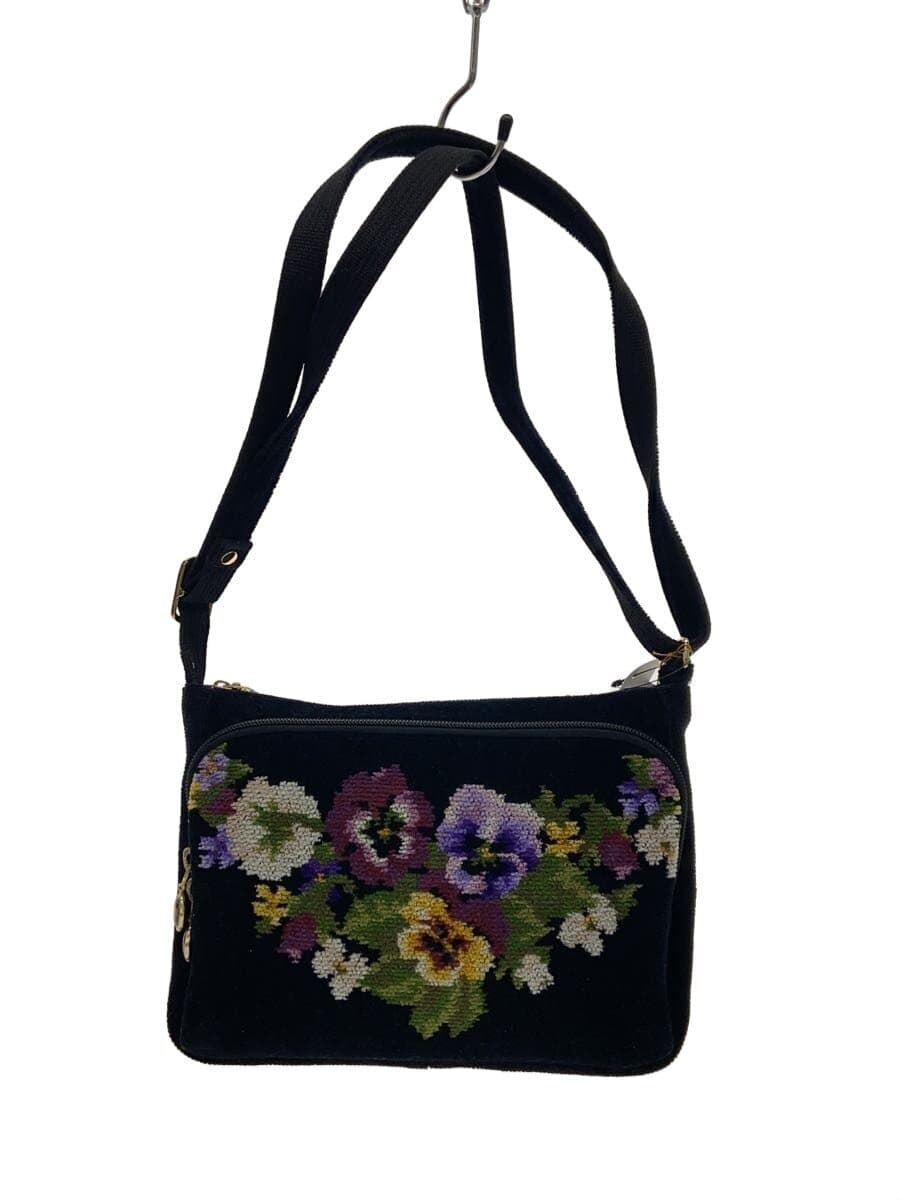 FEILER Shoulder Bag BLK Floral
