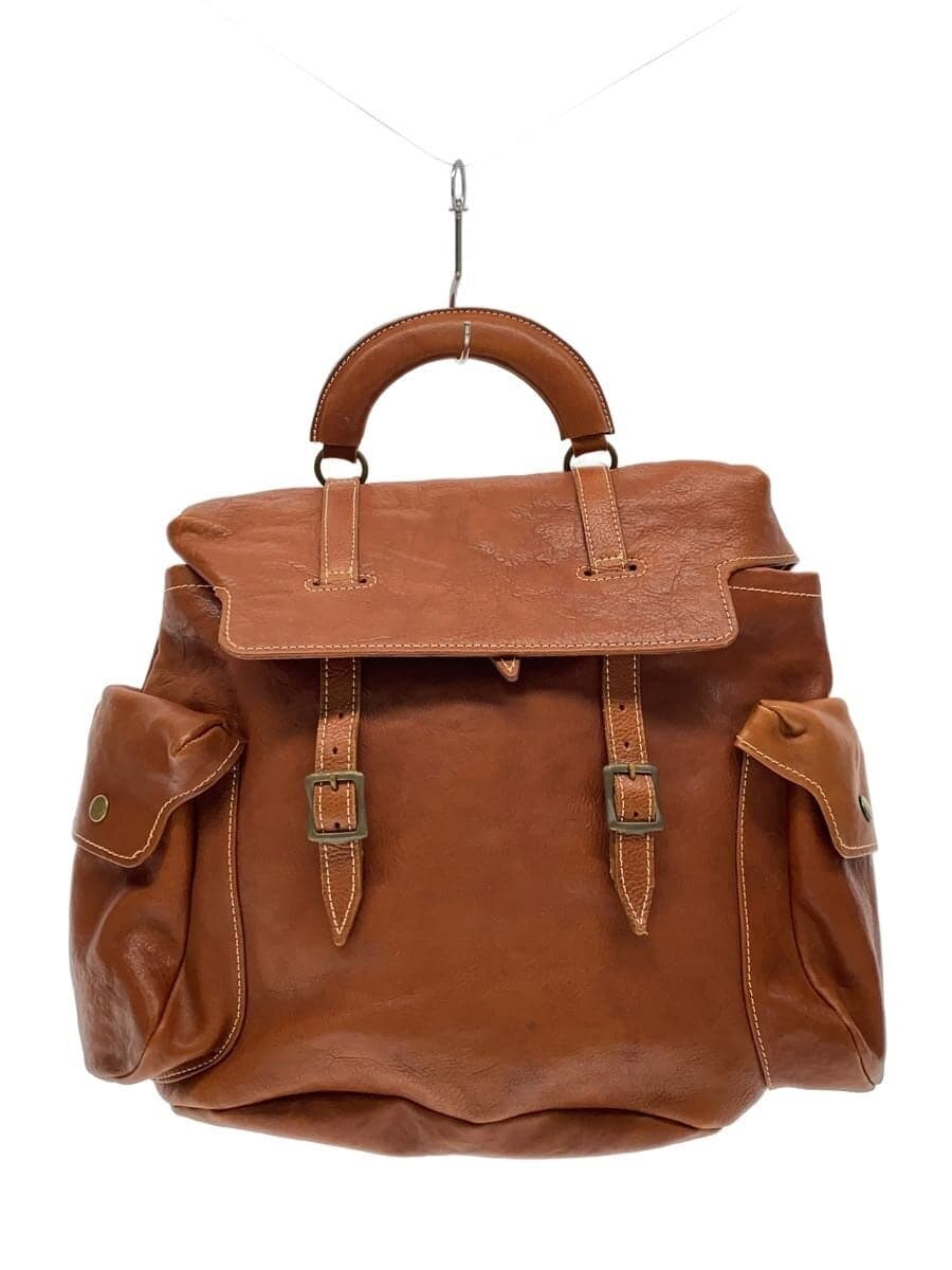 Other Brands: LA CAGE HOMME ZAINO La Cage Homme Backpack Leather Brown
