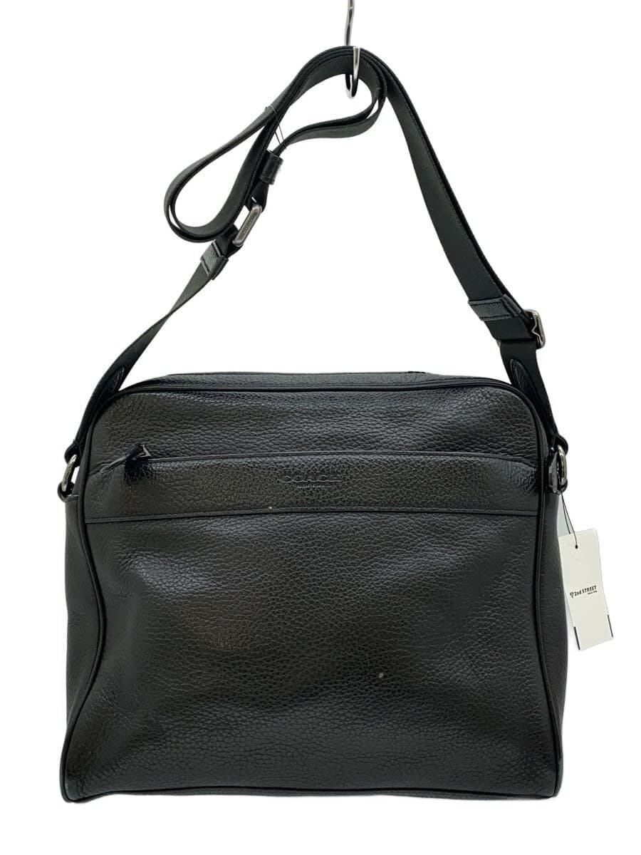 COACH Shoulder Bag Leather BLK Solid F24876