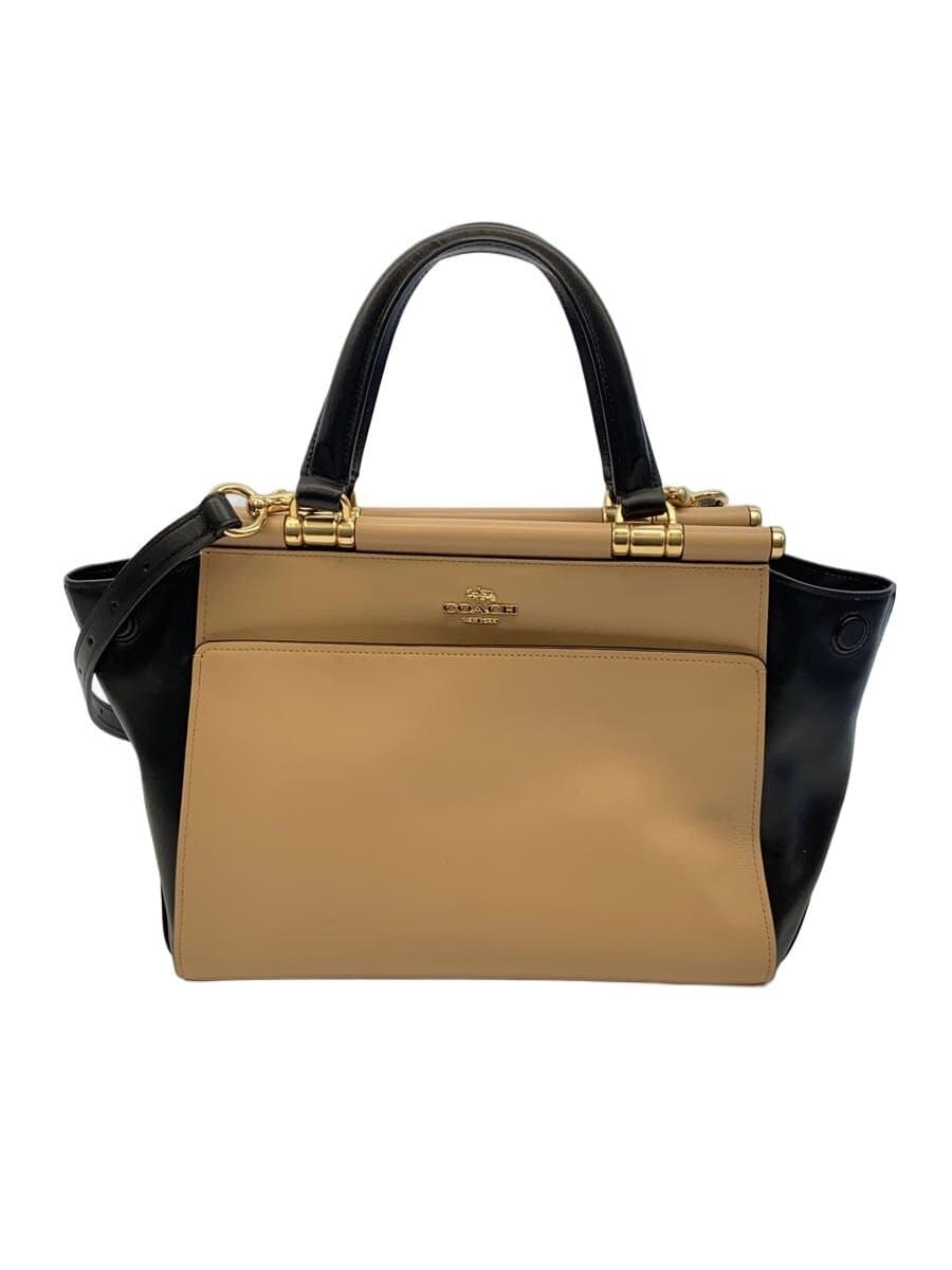 COACH Shoulder Bag PVC BEG Solid 26831