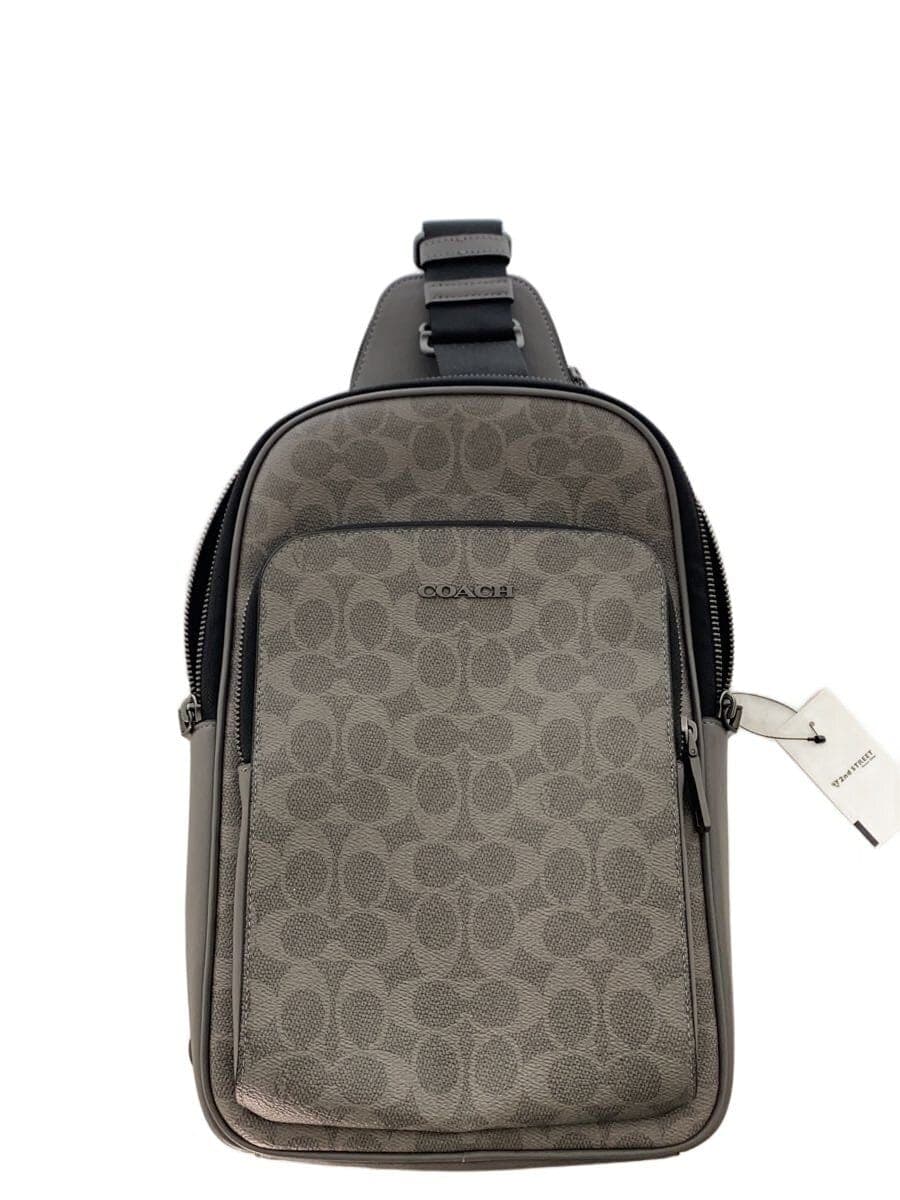 COACH Shoulder Bag GRY Solid CZ393