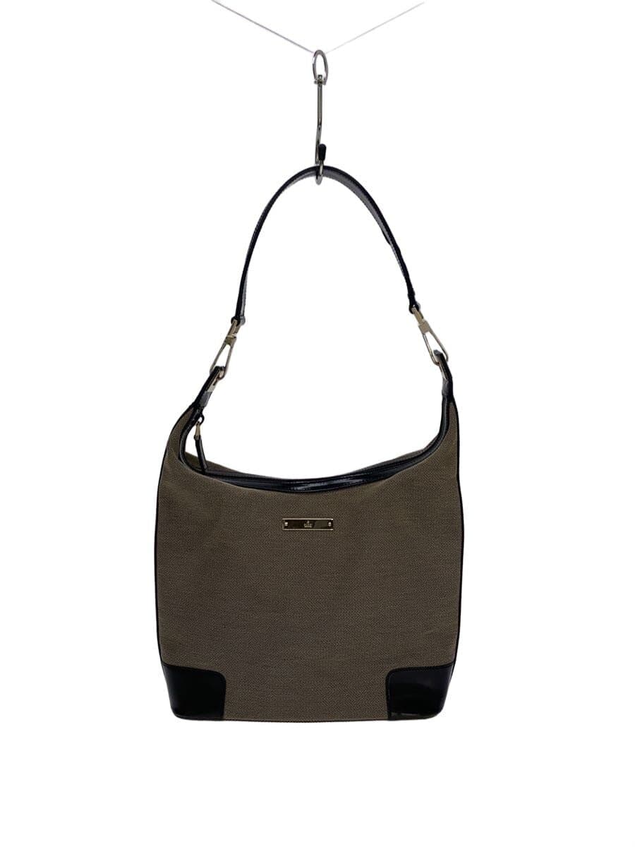 GUCCI shoulder bag canvas GRY plain 001・4204