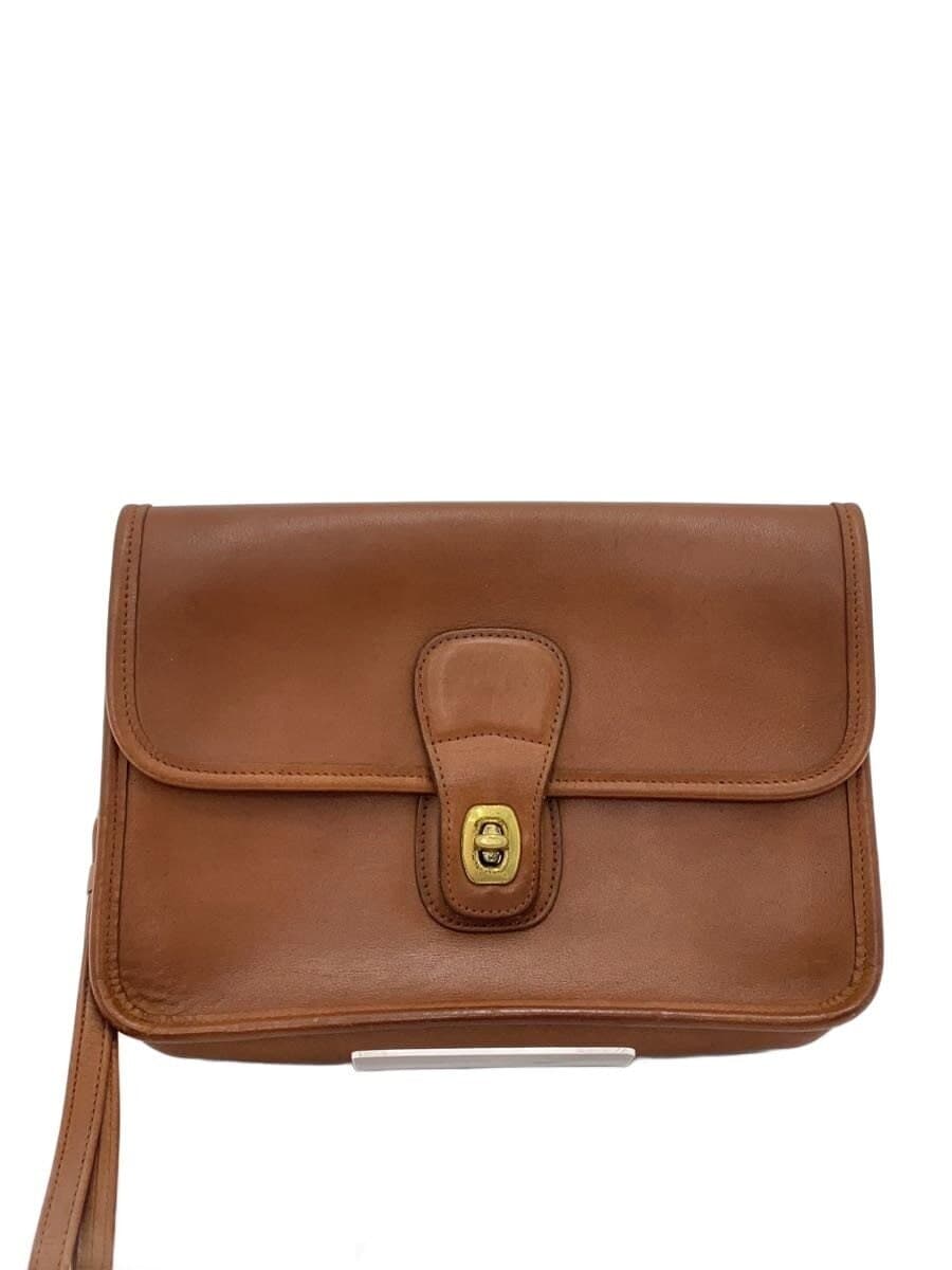 COACH Vintage Coach Shoulder Bag Leather BRW 9832