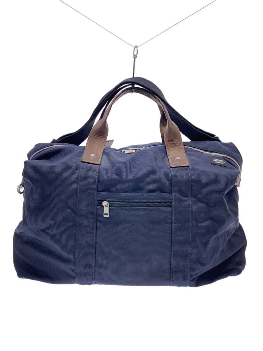 JACK SPADE Boston Bag Polyester Navy Solid Color