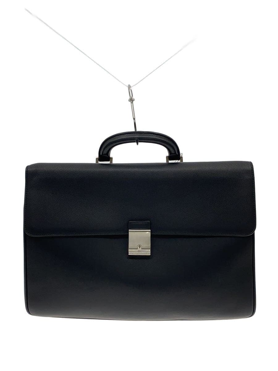 Ermenegildo Zegna Briefcase Leather BLK with Key
