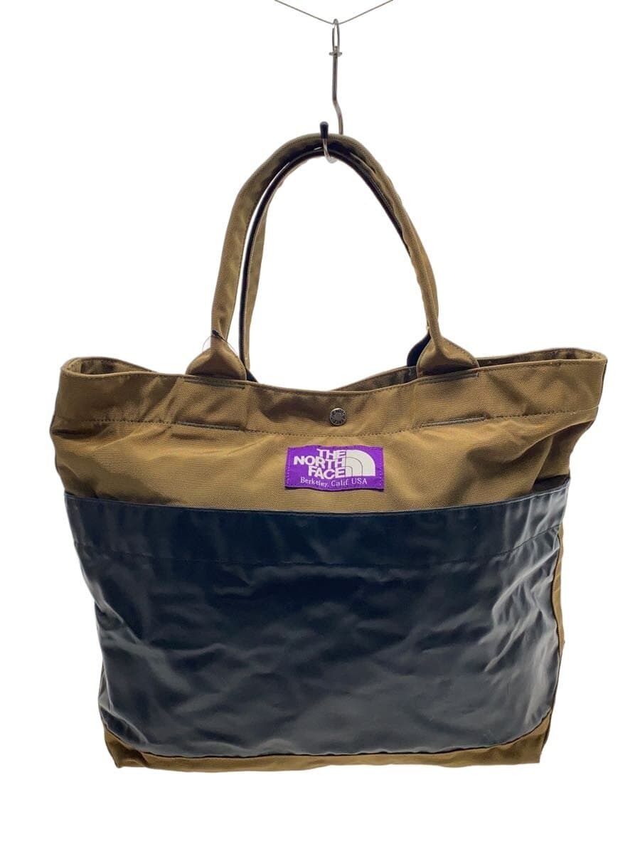 THE NORTH FACE PURPLE LABEL Tote Bag Cotton KHK Solid NN7018N Snap Button Defect