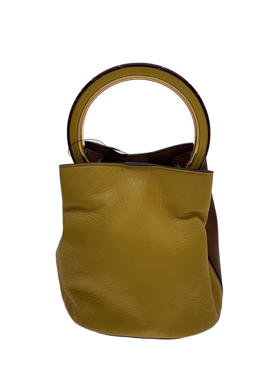 MARN Ipannier Handbag 2-Way Shoulder Bag Leather BRW Solid