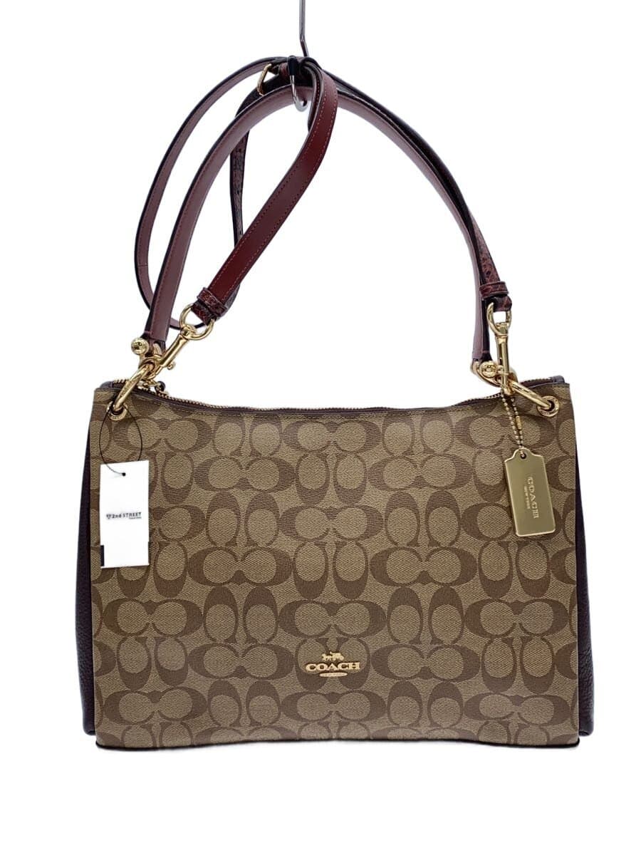 COACH shoulder bag polyester multicolor all-over pattern