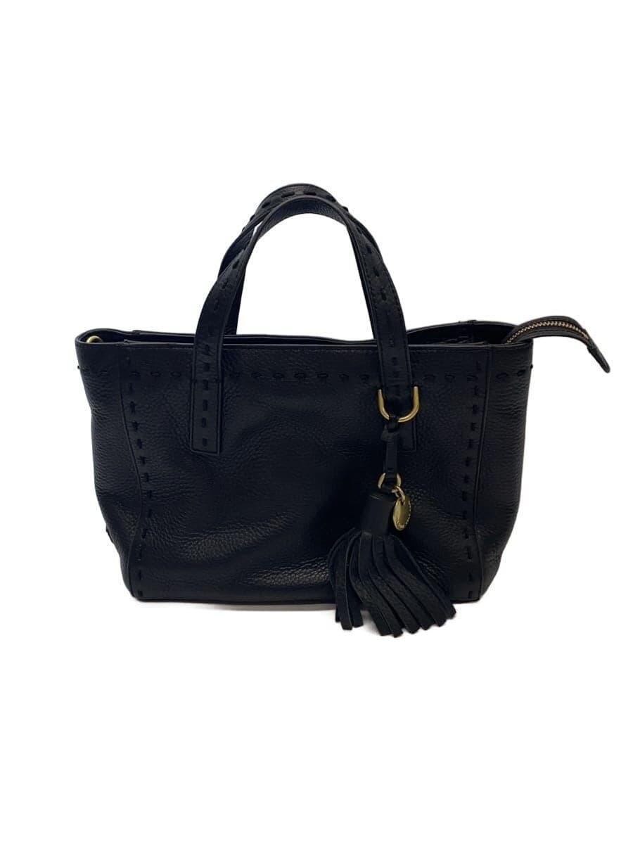 COLE HAAN Shoulder Bag Leather BLK Solid