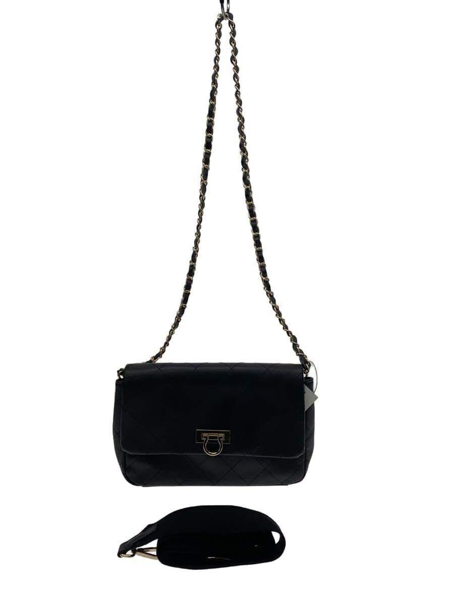 HAYNI Shoulder Bag Leather BLK ※With Scratches