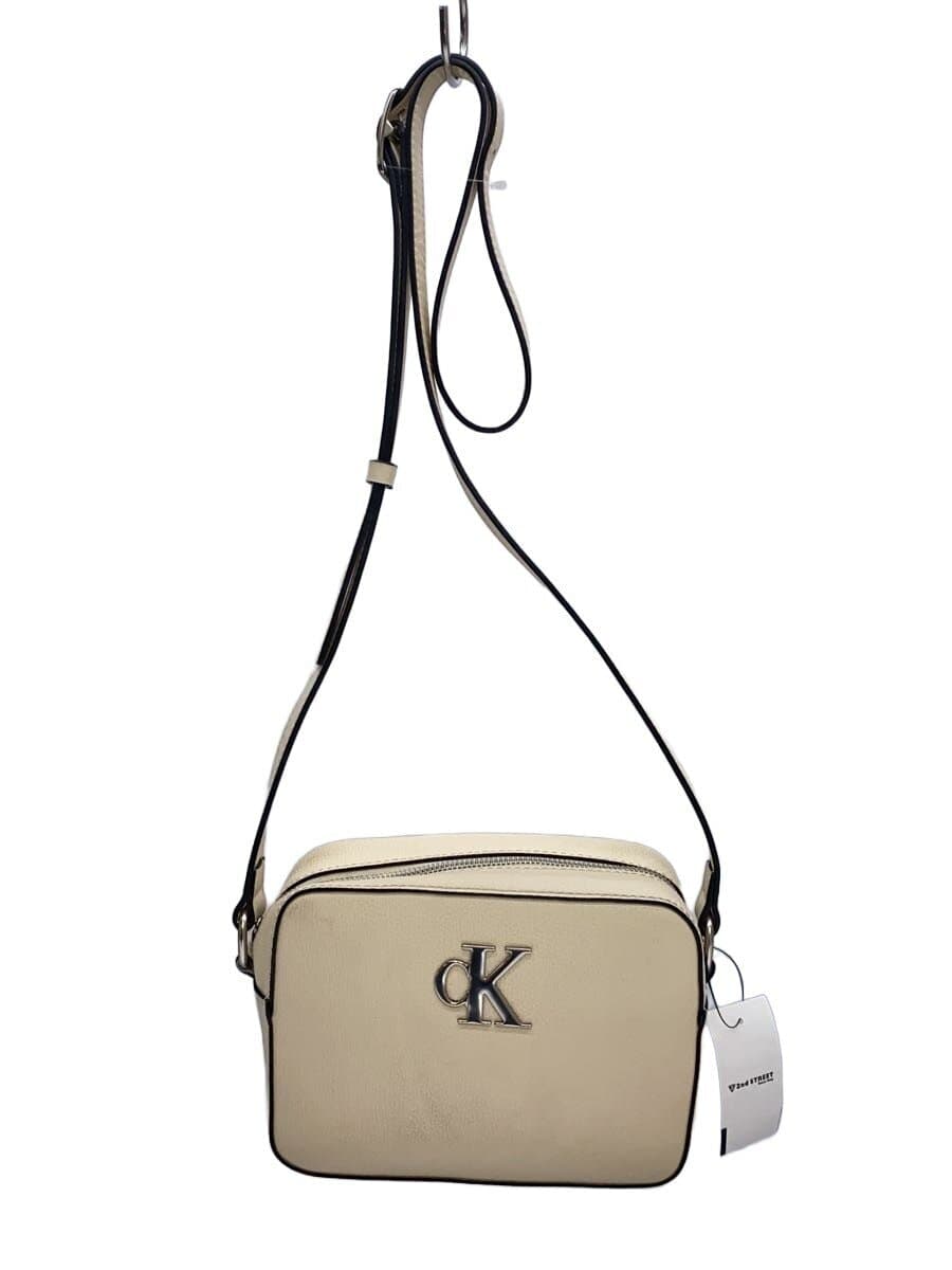 Calvin Klein Shoulder Bag Leather White